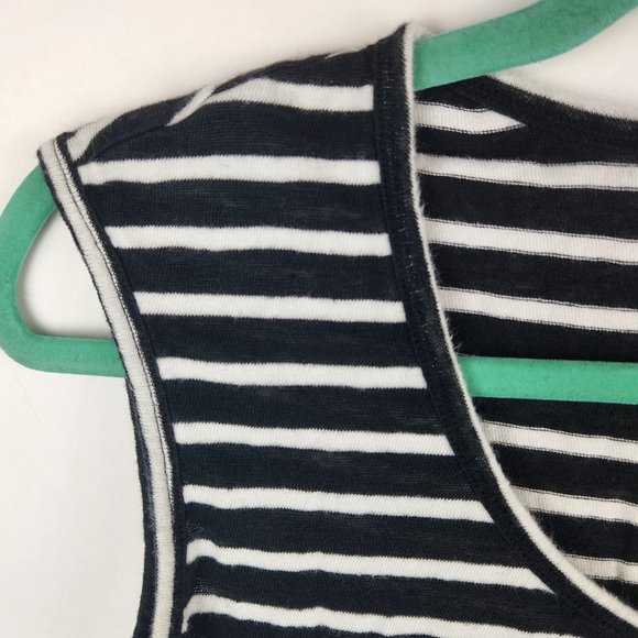 Banana Republic Linen Cotton Striped Muscle Tank Top sz XS - Picture 5 of 7